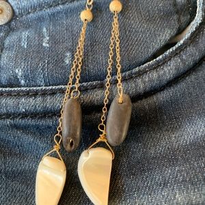 Koa & Shell Earrings